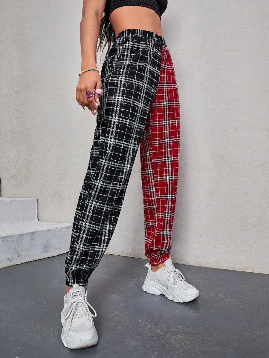 Quần nữ Túi Khối Màu Sọc ca rô Giải trí - Nhiều màu - Xem 1