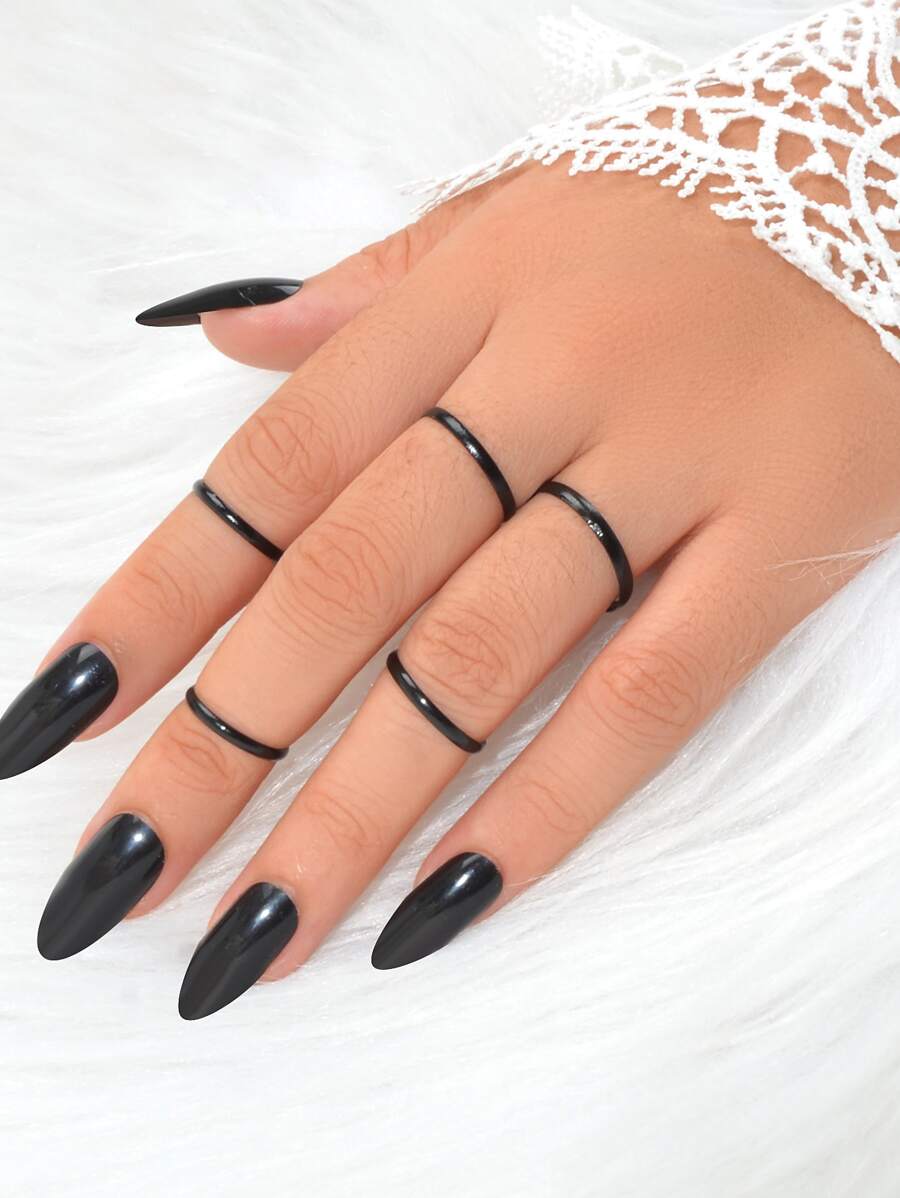 5 chiếc vòng rắn - màu đen - Xem 1