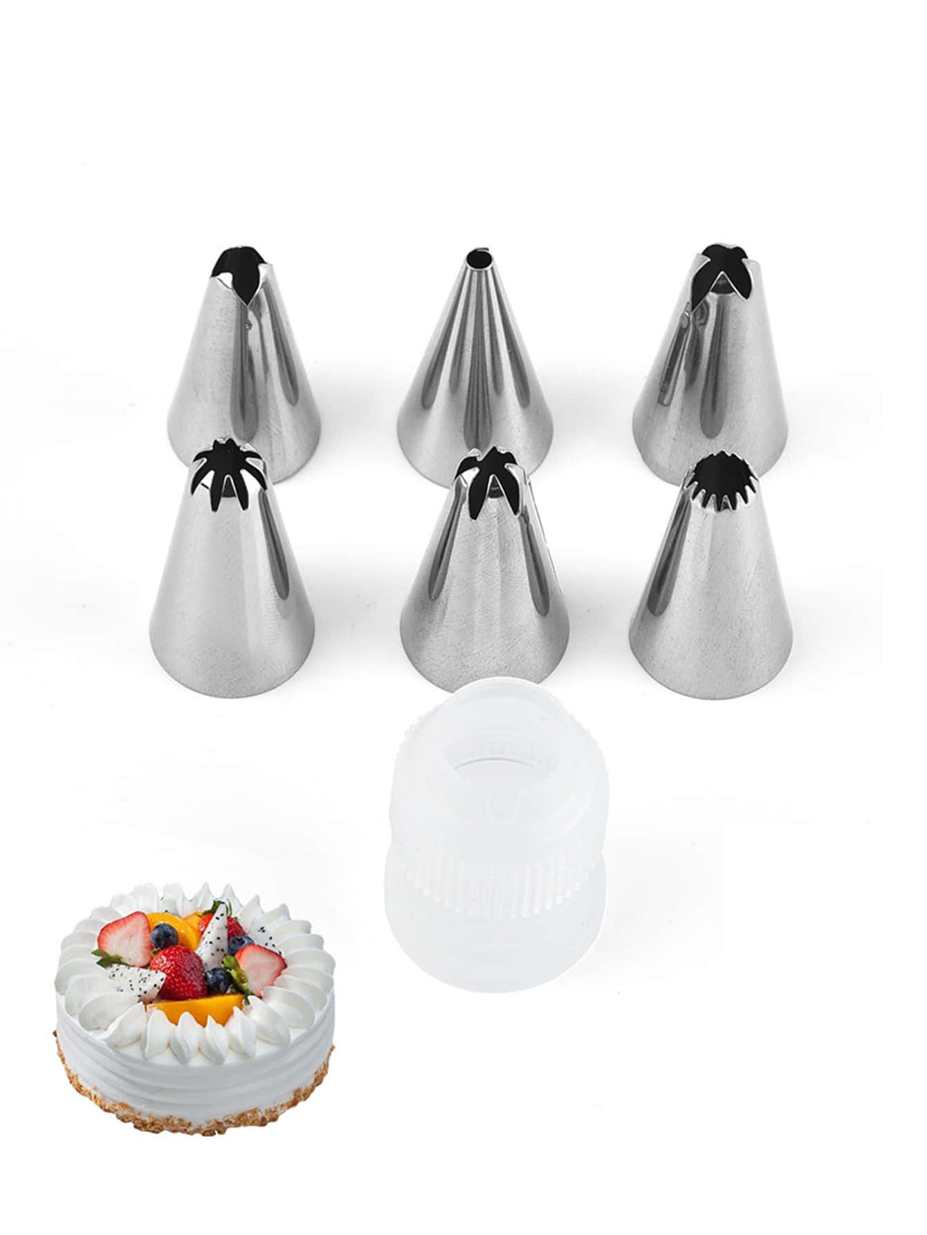 Bộ chuyển đổi & vòi phun bằng thép không gỉ 7 cái - Nhiều màu - Xem 1