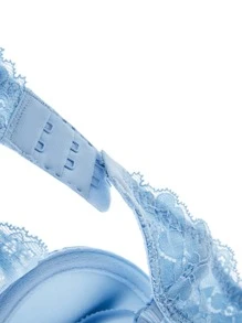 LUVLETTE Sujetador de encaje escote profundo - Azul - Ver 9