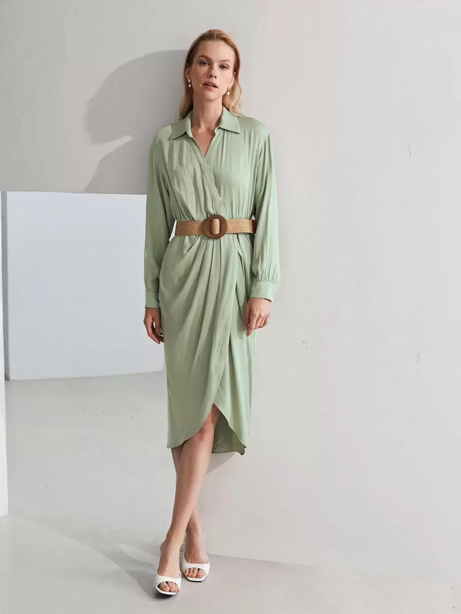 MOTF PREMIUM Đầm Trọn gói màu trơn Thanh lịch