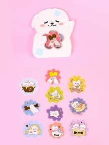 30 miếng Hình dán Con chó In - trắng - Xem 2