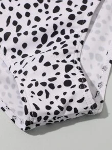 Conjunto de biquíni dálmata adolescente verão praia