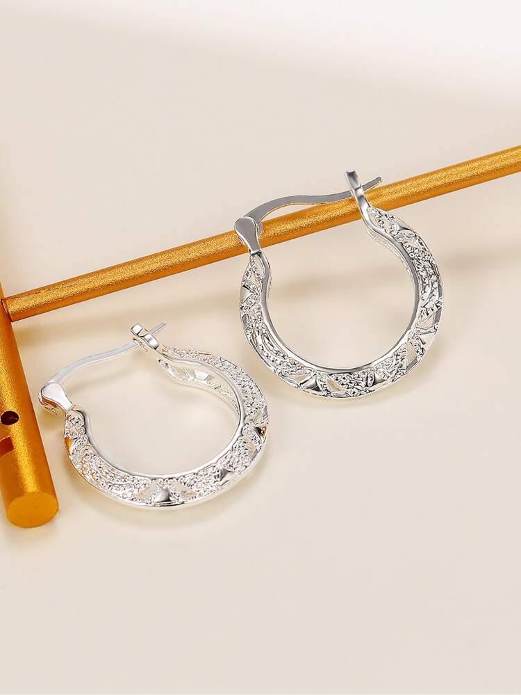 Textured Hoop Earrings