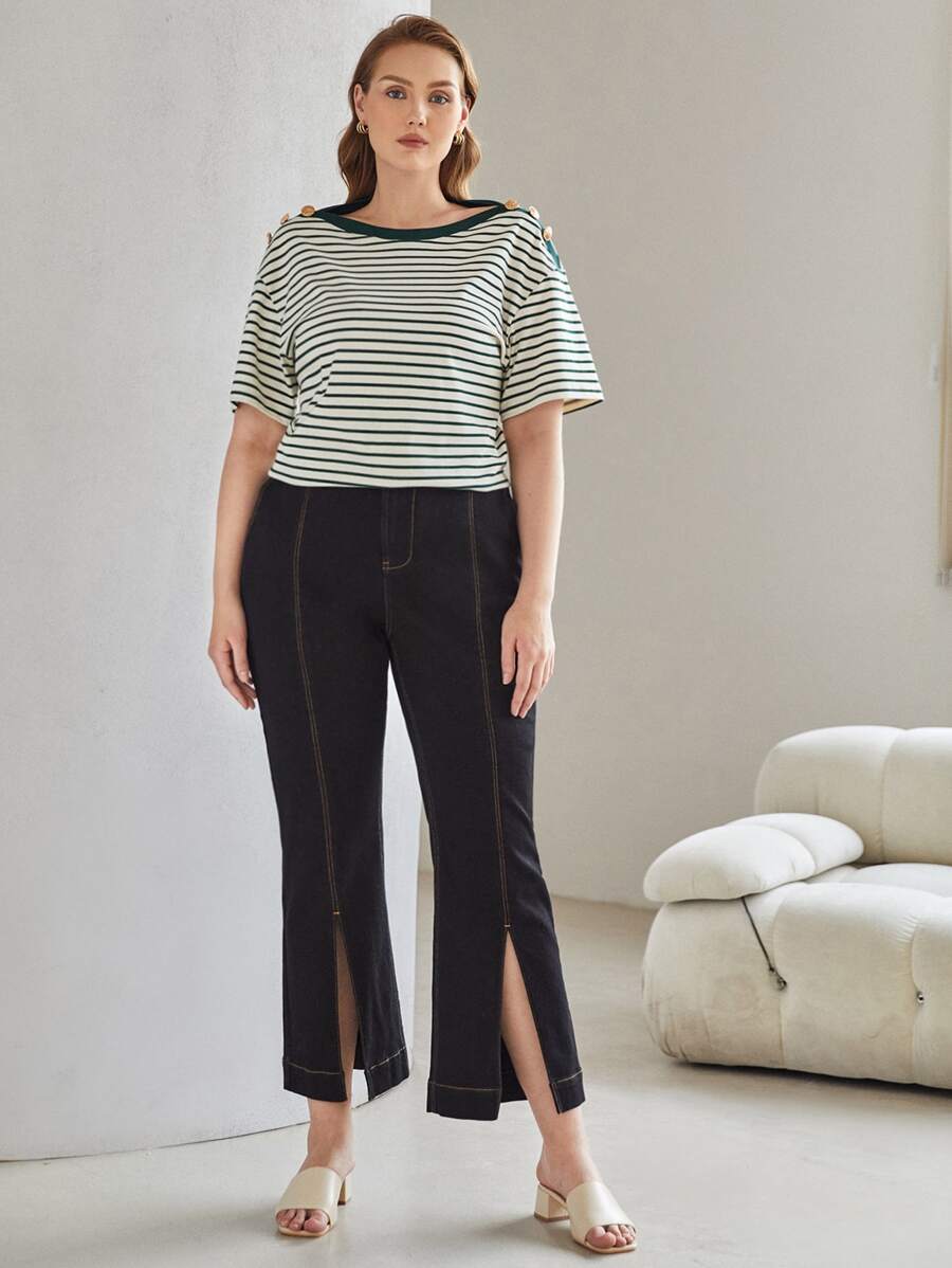 MOTF PREMIUM Hơn Áo thun Cổ thuyền - Nhiều màu - Xem 1