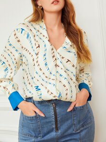 MOTF PREMIUM PLUS DRAPED TOP - Multicolor - View 5