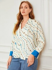 MOTF PREMIUM PLUS DRAPED TOP - Multicolor - View 7