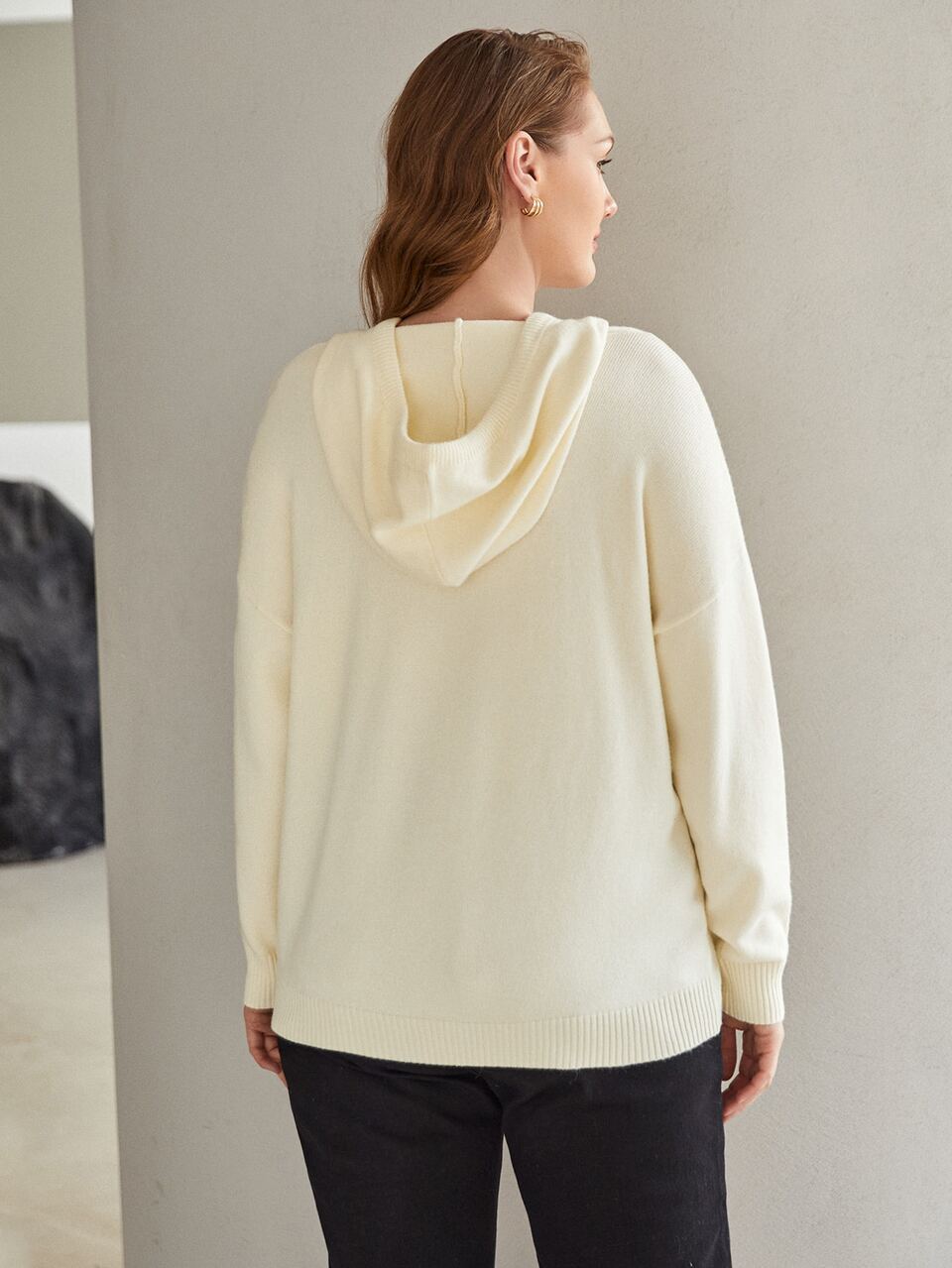 MOTF PLUS VISCOSE DRAWSTRING SWEATER