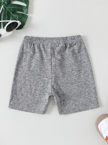 SHEIN 3pcs/Pack Young Girl Stretchy Soft Fitted Shorts, Fashionable Tri-Color Combination, Comfortable For Daily Wear, Sports, Beach Holiday - Multicolor - View 5