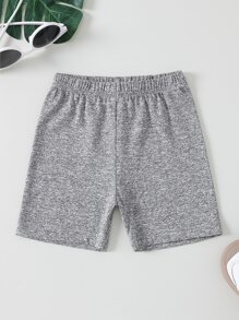 SHEIN 3pcs/Pack Young Girl Stretchy Soft Fitted Shorts, Fashionable Tri-Color Combination, Comfortable For Daily Wear, Sports, Beach Holiday - Multicolor - View 6