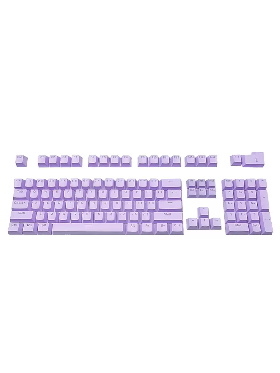 104pcs Mechanical Keyboard Key Cap - Purple - View 1