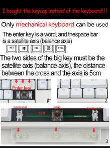 104pcs Mechanical Keyboard Key Cap - Purple - View 5