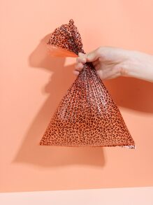 nicovaer 1 Pack Of 8 Rolls, Total 120pcs Trash Bags, 15pcs/Roll, Orange Leopard Print, Portable Pet Waste Poop Bag, & Thick Waste Bags Suitable For Pet Outdoor Activities - Multicolor - View 8