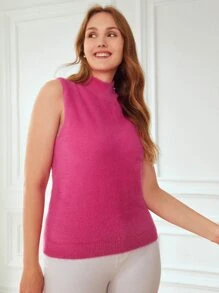 MOTF PREMIUM PLUS VISCOSE FUZZY KNIT TOP - Pink - View 6