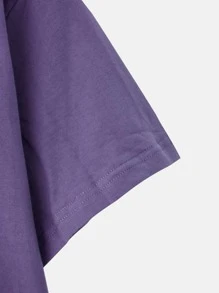 Rachel Manzano Áo thun nữ Slogan Giải trí - Màu tím  Violet - Xem 3