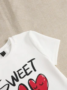 Muchica 字母和卡通圖案連衣裙 - 白色 - 查看 6