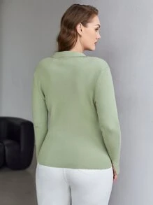PREMIUM Jersey con cordón - verde menta - Ver 2
