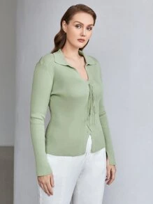 PREMIUM Jersey con cordón - verde menta - Ver 4