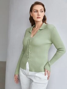 PREMIUM Jersey con cordón - verde menta - Ver 5