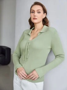 PREMIUM Jersey con cordón - verde menta - Ver 6