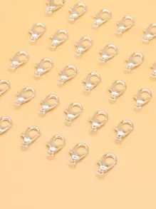 30pcs Lobster Clasp DIY Jewelry Accessory - Silver - View 4