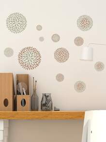 1pc Flower Pattern Wall Sticker, Modern PVC Wall Decal For Home Decoration,Stickers,Wall Decal, Vinyl Decal For Home Decorations,Spring Decoration Items Refresh Your Home,Rama Decoration Stickers - Multicolor - View 4