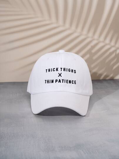 Letter Embroidered Baseball Cap