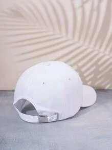 Mũ bóng chày thêu khẩu hiệu - trắng - Xem 3