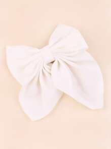 Toddler Girls Bow Decor Hair Clip - White - View 2