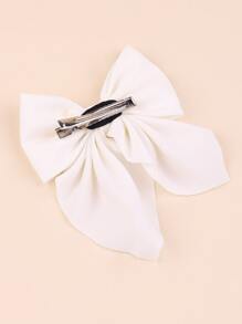 Toddler Girls Bow Decor Hair Clip - White - View 3