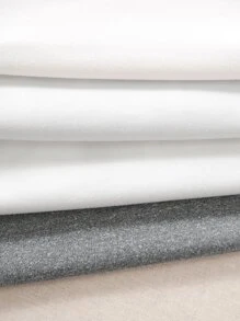 SHEIN Unity 4pcs Figure Graphic Tank Top - Multicolor - View 3