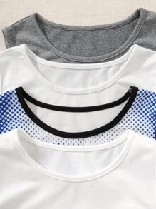 SHEIN Unity 4pcs Figure Graphic Tank Top - Multicolor - View 5