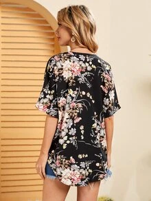 Kimono Nữ - màu đen - Xem 2