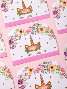 10入組獨角獸樣式請帖 - 彩色 - 查看 3