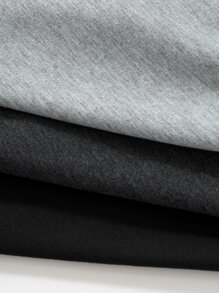 Lunelith SHEIN Lunessa 3pcs Letter Graphic Drawstring Waist Shorts