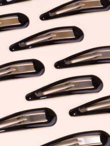10pcs Minimalist Snap Clip - Black - View 5