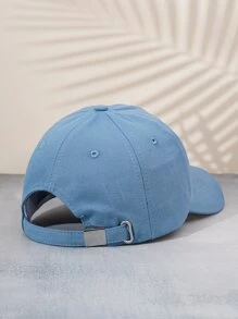 1pc Unisex Y2k Style Men's Coffee Baseball Cap, Outdoor Sun Hat Suitable For Outdoor Sports, Sun Protection, Daily Commute - Blue - View 3