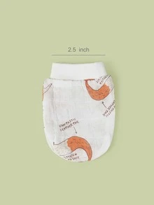 Mũ & Găng tay & Yếm đồ họa hoạt hình cho bé - Nhiều màu - Xem 4