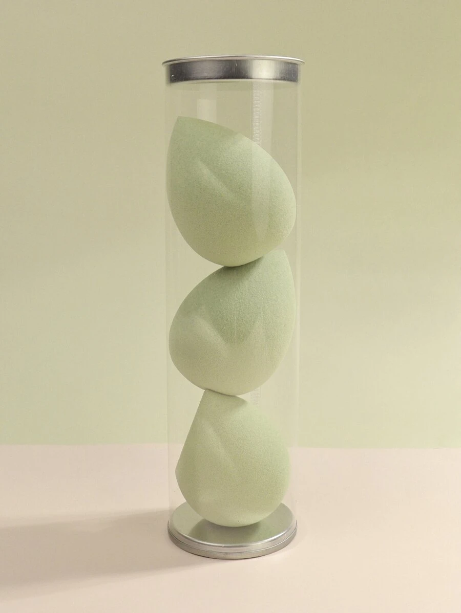 3入組化妝海綿帶儲物桶 - 綠色 - 查看 1