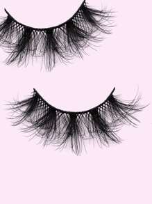 Magefy8對自然款濃密翹曲蓬鬆假睫毛,適用於派對漫畫用途,旅行必備品 - 黑色 - 查看 2