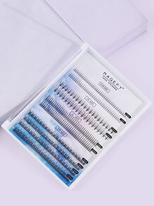 MAGEFY 364 Clusters Of Segmented Mixed Style Eyelashes,With Longer Curls C Personal DIY Eyelashes Of Different Lengths,Natural Soft Handmade Eyelashes For Everyday Use,Manga Eyelashes For Travel - Black - View 2