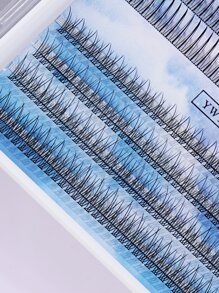 MAGEFY 364 Clusters Of Segmented Mixed Style Eyelashes,With Longer Curls C Personal DIY Eyelashes Of Different Lengths,Natural Soft Handmade Eyelashes For Everyday Use,Manga Eyelashes For Travel - Black - View 4