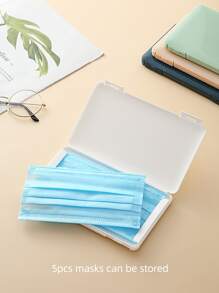 1入組便攜式創意隨機色防塵一次性口罩收納盒