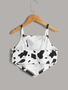 Tank Tops & Camis Bé Gái Gân đan Đồ họa Giải trí - Nhiều màu - Xem 2