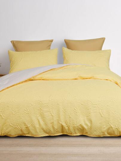 Embossed Duvet Cover Set Without Filler