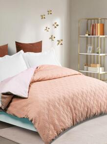 Vỏ chăn đắp nổi không có chất độn - Màu Hồng  San hô - Xem 2