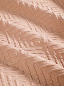 Vỏ chăn đắp nổi không có chất độn - Màu Hồng  San hô - Xem 5