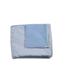 Embossed Duvet Cover Without Filler - Baby Blue - View 3