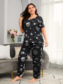 Bộ Giản Dị Kích Thước Lớn Thiên hà Giải trí - màu đen - Xem 3