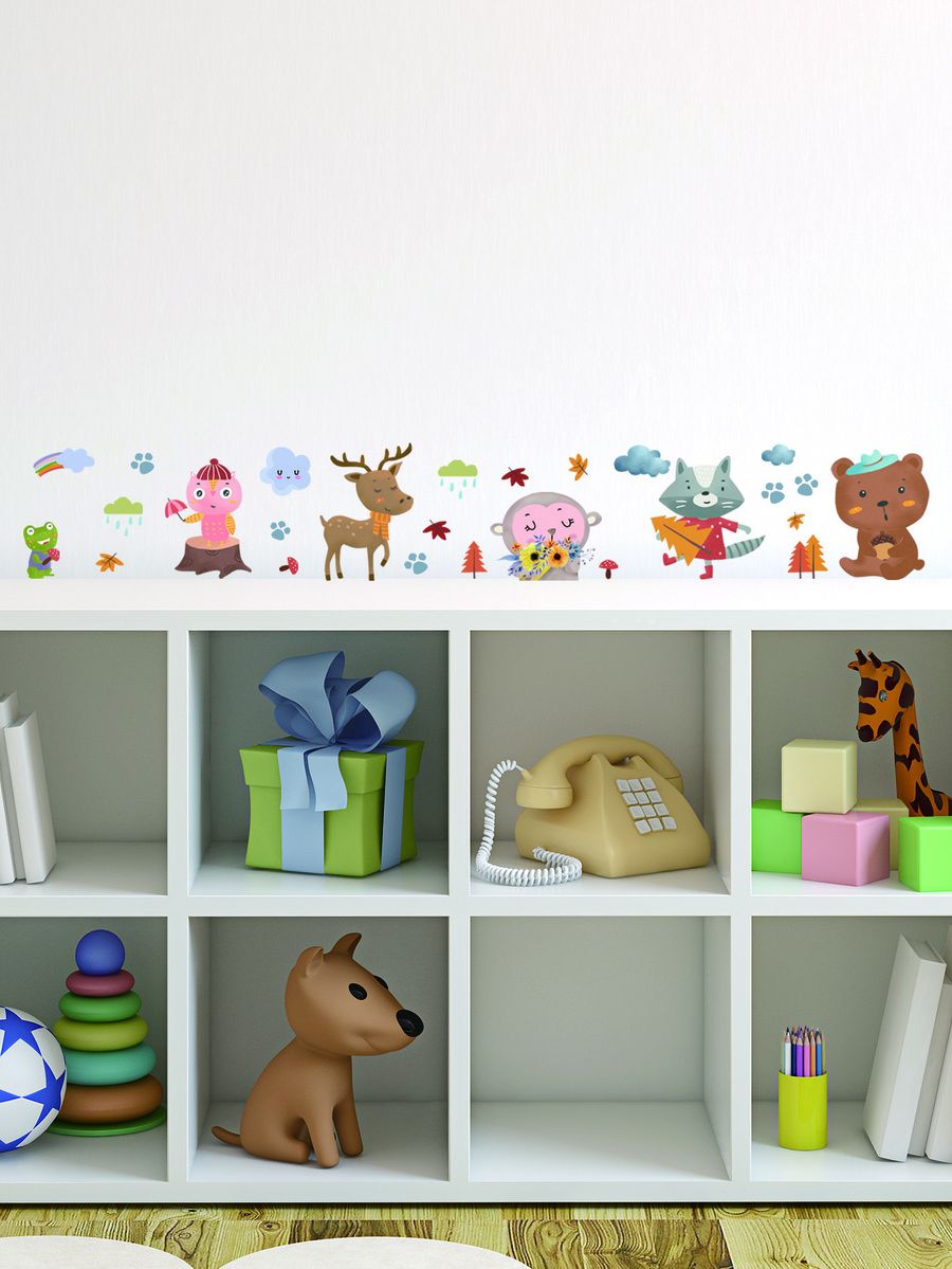 Azulejo de la tira del palillo de la cáscara con estampado de dibujos animados - Multicolor - Ver 1